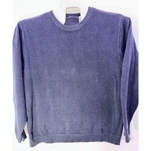BREAKWATER Men's Large Blue Crew Neck Long Sleeve Tight Knit Sweater  Australia‎